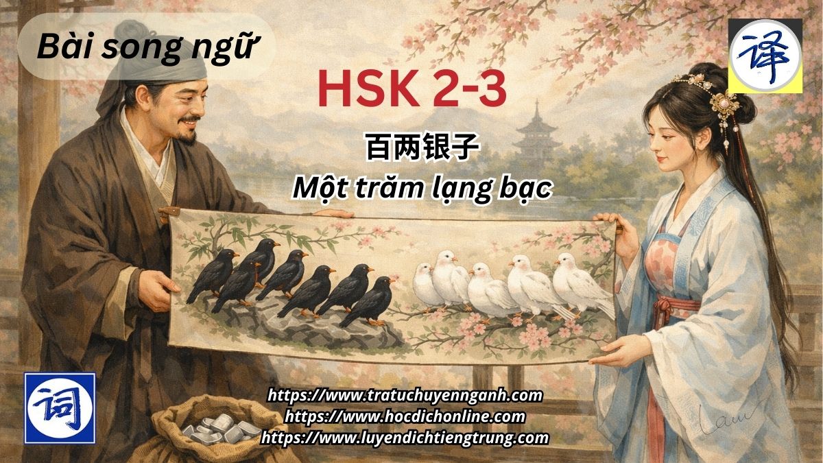 100 lạng bạc-Luyện dịch-Bài song ngữ 29-HSK3
